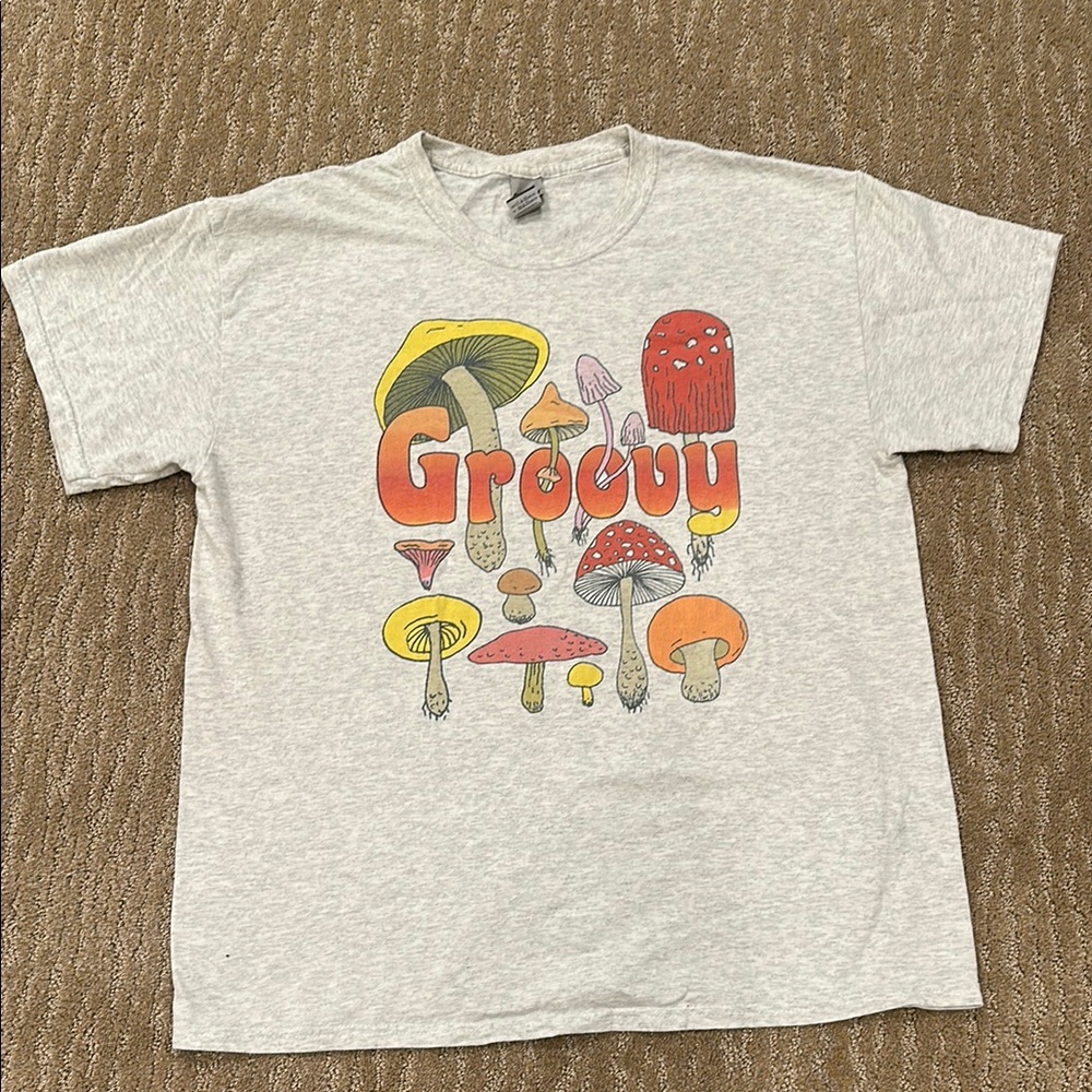 graphic grey shirt